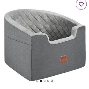 Vevor Dark Gray Quilted Pet Seat